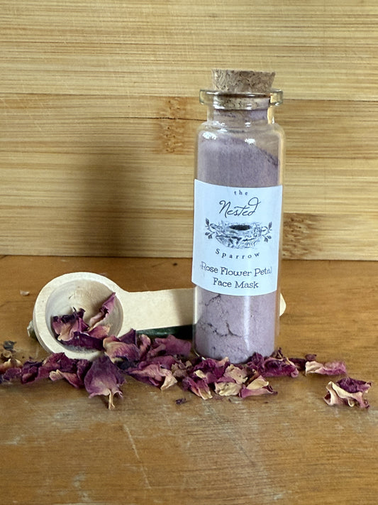 Rose Flower Petal Face Mask