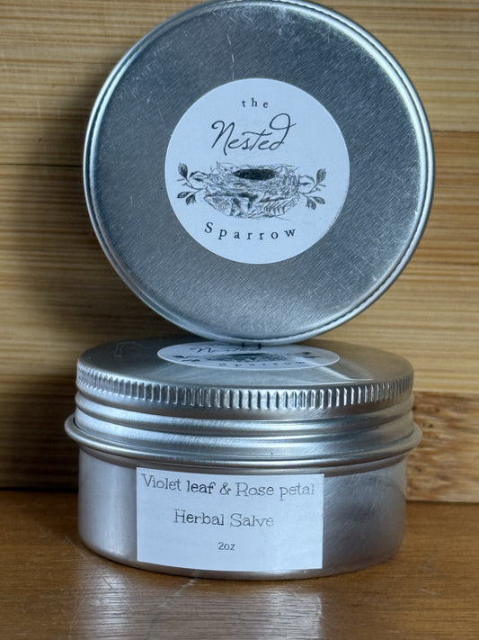 Violet leaf and Rose Petal Salve